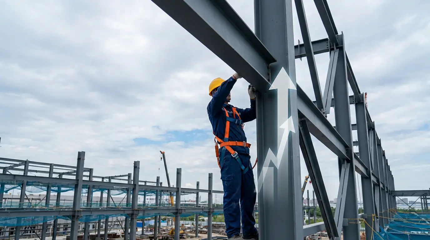 монтаж металлоконструкций на высоте