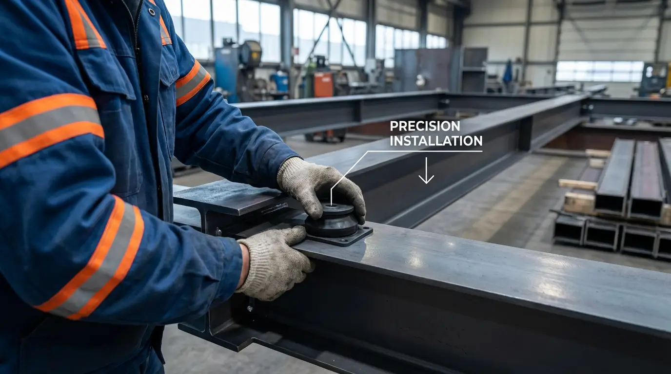 монтаж виброзащиты на конструкции